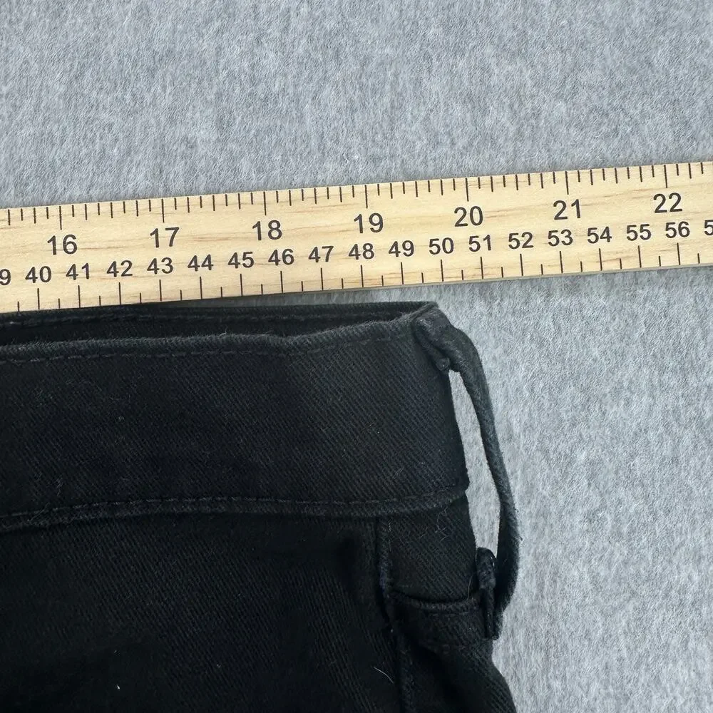 Levi's Straight Leg Jeans Men's W38 L30 Black High Rise Acubi Streetwear Denim
